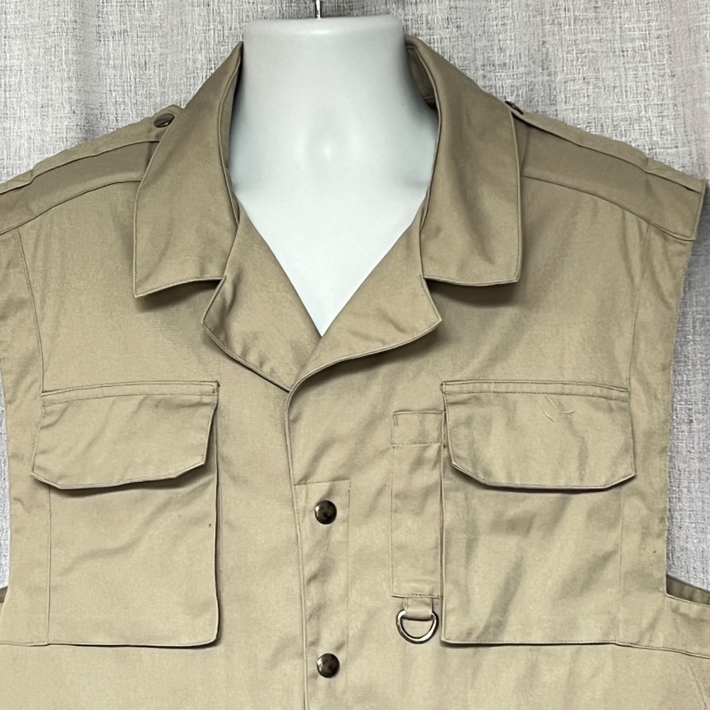 Tilley Vest Safari Hunting Excursion Utility Photography Size XL Tall Khaki Fish - Picture 2 of 8
